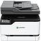 Multifunktionsdrucker der Marke „Lexmark" mit einer Bedienungsleiste mit mehreren Tasten und einer Dokumentenzufuhr oben.
