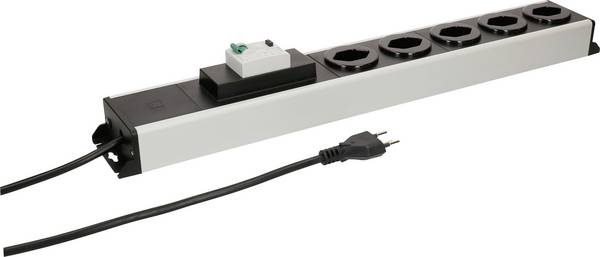 Max Hauri 176796 Steckdosenleiste  Schwarz, Grau CH-Stecker 1 St.