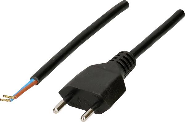 Max Hauri 176717 Strom Netzkabel  Schwarz 5 m