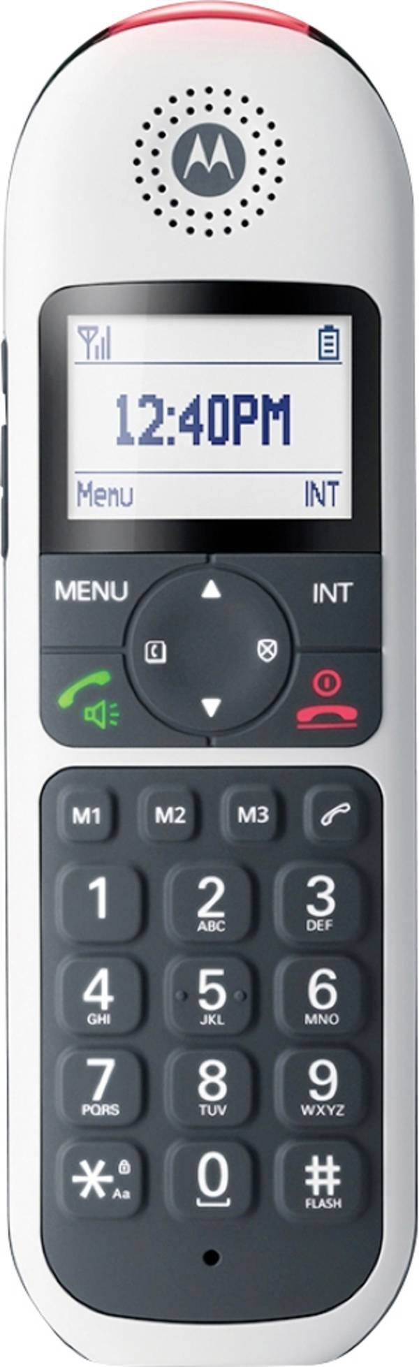 Motorola Big Keys Cordless Phone DECT Mobilteil Grau