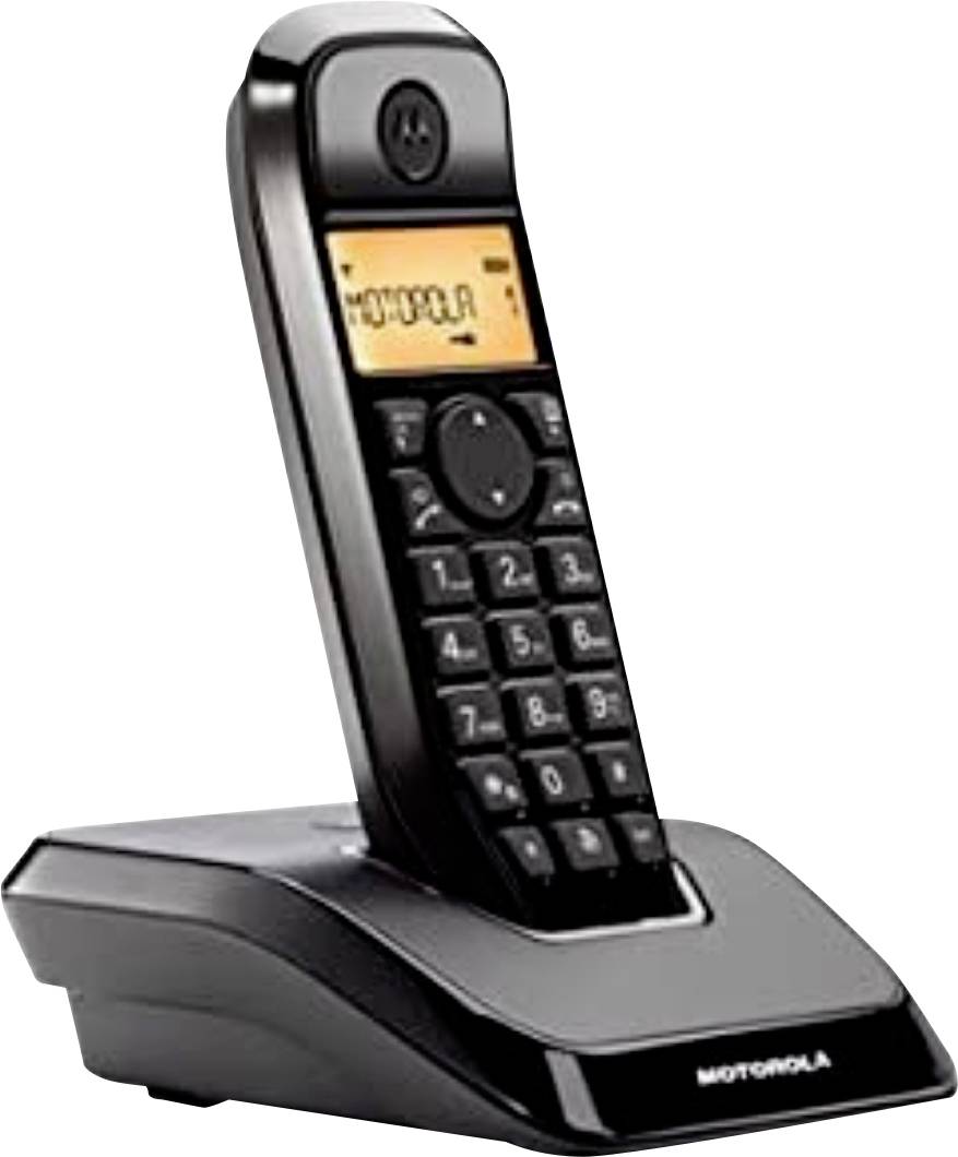 Motorola S1201 DECT telephone Caller ID Black