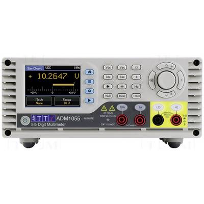 Ein digitales Multimeter zeigt einen Messwert von „10.2647" an. Es hat verschiedene Tasten, ein numerisches Display und Eingangsklemmen für Messungen.