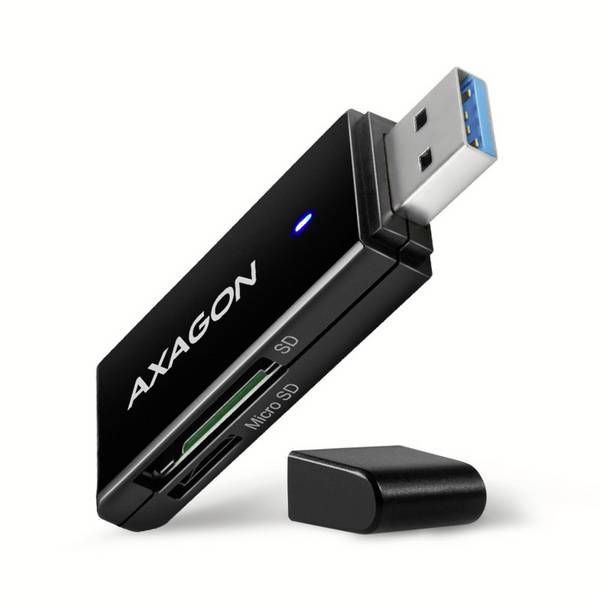 AXAGON CRE-S2N Externer Speicherkartenleser  USB-A Schwarz
