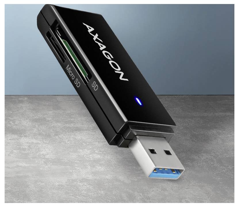 AXAGON CRE-S2N Externer Speicherkartenleser USB-A Schwarz-1