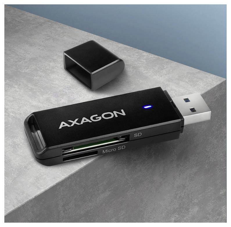 AXAGON CRE-S2N Externer Speicherkartenleser USB-A Schwarz-3