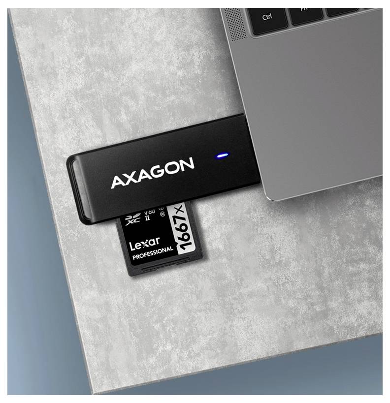AXAGON CRE-S2N Externer Speicherkartenleser USB-A Schwarz-5