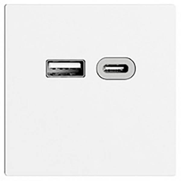 Feller 177562  USB-Ladesteckdose  mit USB, mit USB-C® IP20 Weiß