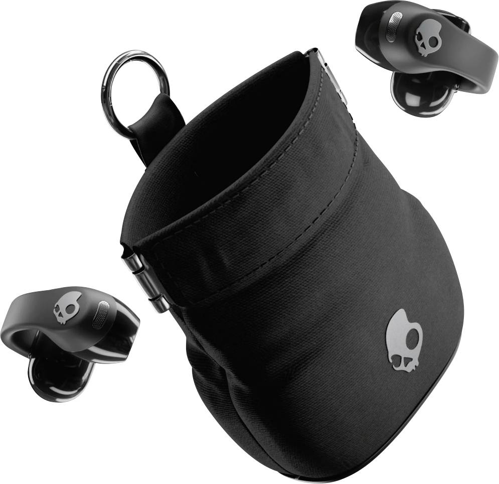 Schwarze kabellose Over-Ear-Kopfhörer mit gepolsterten Ohrmuscheln mit „Poly"-Branding. Beinhaltet einen USB-Adapter für die Konnektivität.