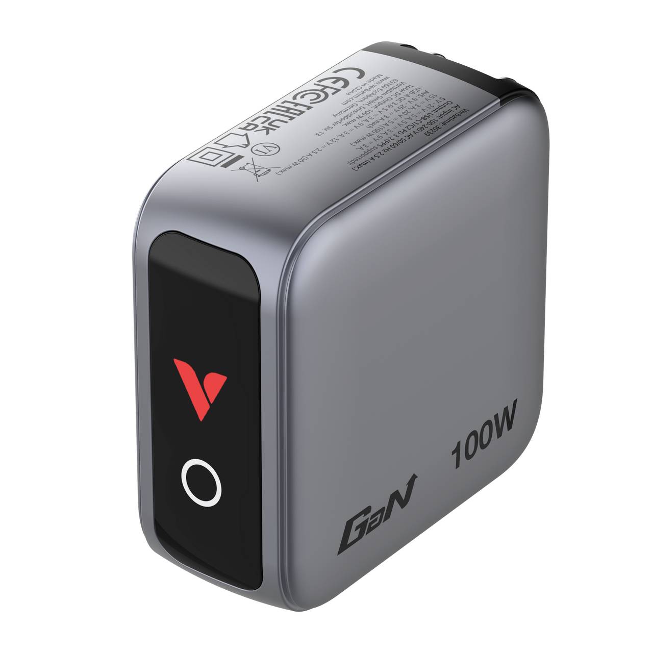 Verbatim 30239 USB Ladegerät 100 W QC 3.0, USB PD 3.0 Schwarz Innenbereich GaN