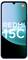 Smartphone mit einem blaugrünem Farbverlauf-Display, auf dem der Text „REDMI 15C" und das Xiaomi-Logo in der Ecke angezeigt werden.