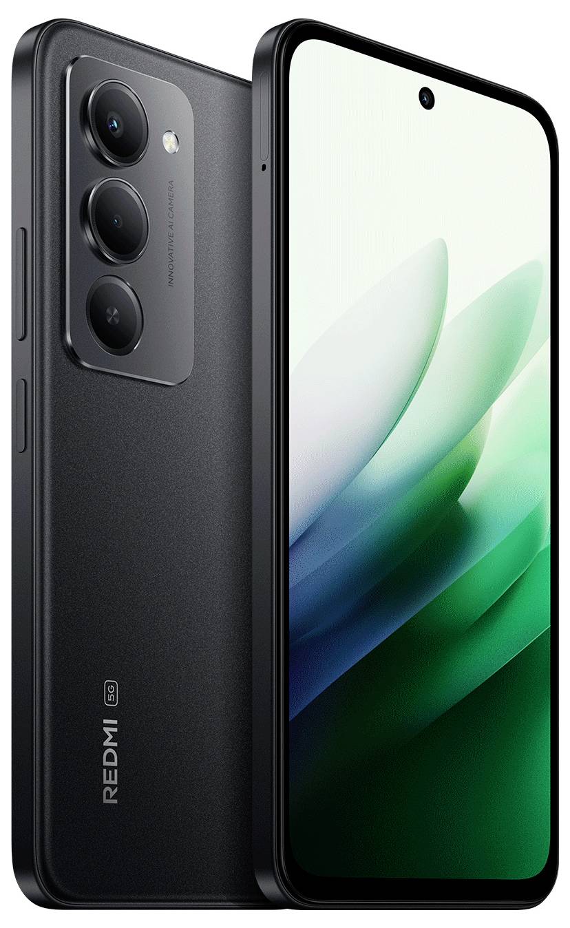 Ein Smartphone mit großer Tastatur und einfacher Benutzeroberfläche, die Uhrzeit und Datum anzeigt, sowie App-Verknüpfungen für "Telefon", "Nachrichten", "Google" und "Play Store".