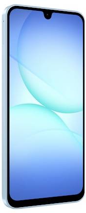Ein elegantes Smartphone mit blauem Farbverlauf-Display, minimalistischem Design und schlanken Rahmen.