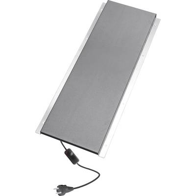 Rechteckige elektrische Heizplatte mit Stromkabel.