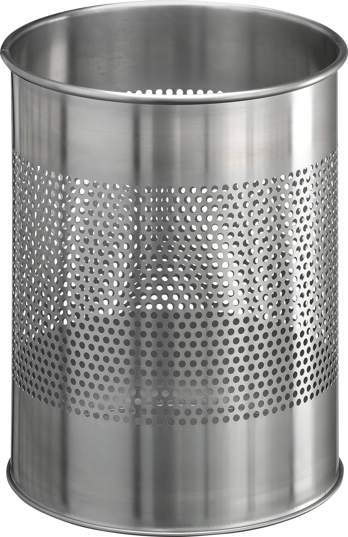 Durable 338123 Papierkorb 15 l (Ø) 165 mm Edelstahl Silber 1 St.