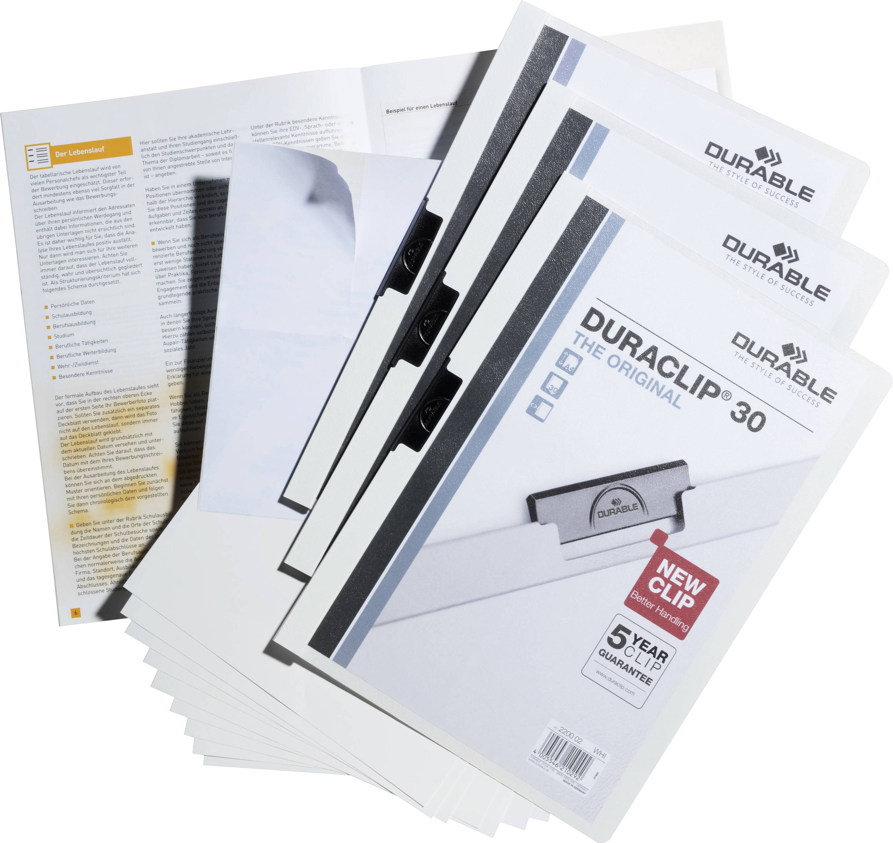 Durable Bewerbungsmappe 258602 DIN A4 3 St.