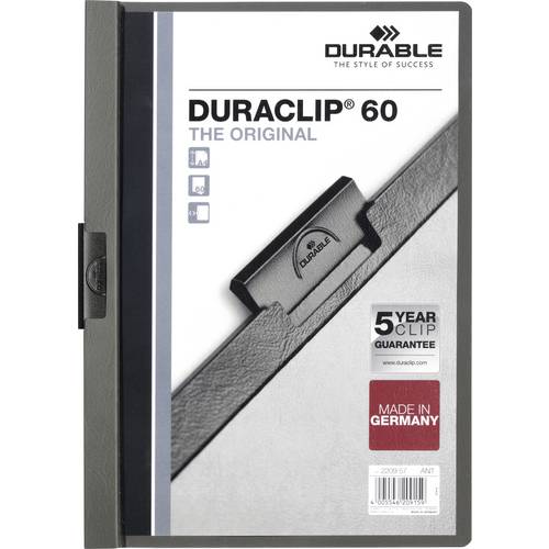 Durable DURACLIP® 60 220957 DIN A4 Anthrazit