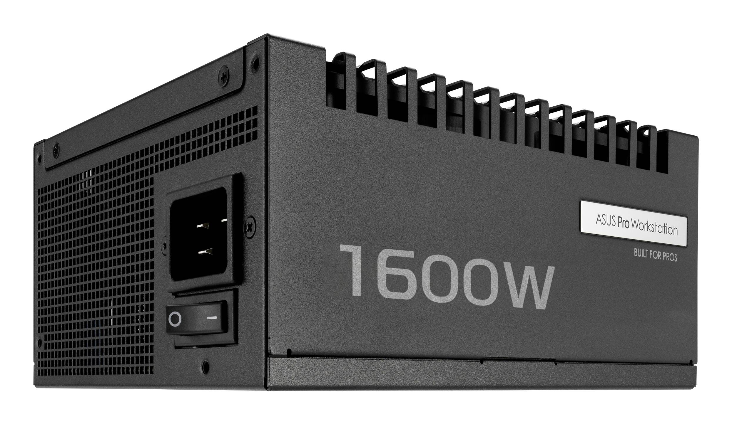 Das „ASUS Pro Workstation 1600W PSU" ist ein leistungsstarkes Netzteil, das für professionelle Rechenanforderungen konzipiert ist.