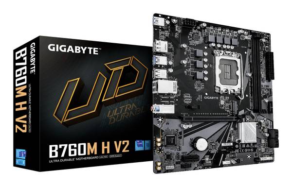 Gigabyte Gigabyte GA-B760M H V2 (1700) (D) Mainboard Sockel (PC) Intel® 1700 Formfaktor (Details) ATX