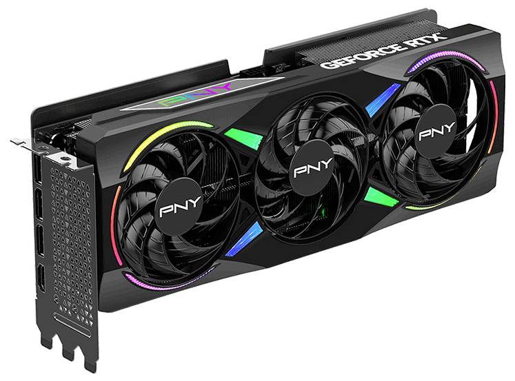 PNY Grafikkarte Nvidia RTX 5070 Ti GeForce RTX 5070 Ti 16 GB GDDR7-RAM-3