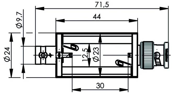 Telegärtner 100027893 100027893 BNC-Leergehäuse - 1 St. Piece-1