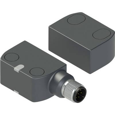 Rechteckige magnetische Schalter mit Anschlussanschlüssen, verwendet zur Überwachung von Positionen in Automatisierungssystemen.