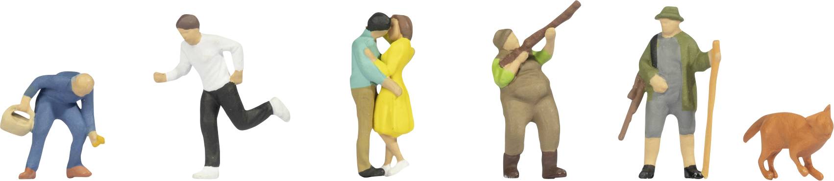 NOCH 1:87, H0 Bemalt, Fertigmodell, Kunststoffmodell, Stehend, handbemalt, Gerade