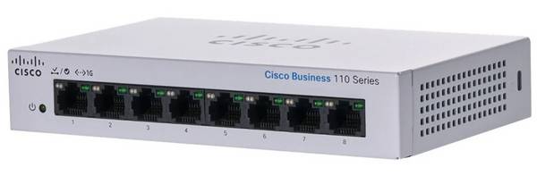 Cisco CBS110-8T-D-EU CISCO CBS110 Unmanaged 8-port GE Desktop Netzwerk Switch 8 Port 10 / 100 / 1000 MBit/s