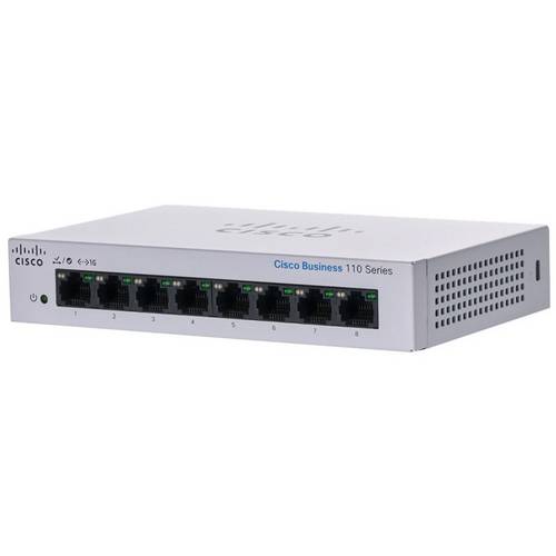 Cisco CISCO CBS110 Unmanaged 8-port GE Desktop Netzwerk Switch 8 Port 10 / 100 / 1000 MBit/s