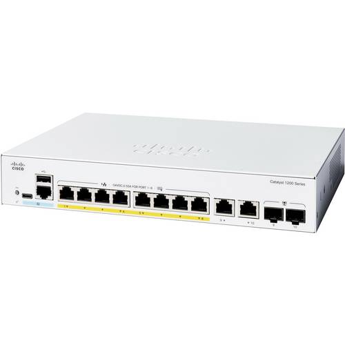 Cisco CISCO Catalyst 1200 8-port GE PoE Ext Managed Netzwerk Switch C1200-8P-E-2G