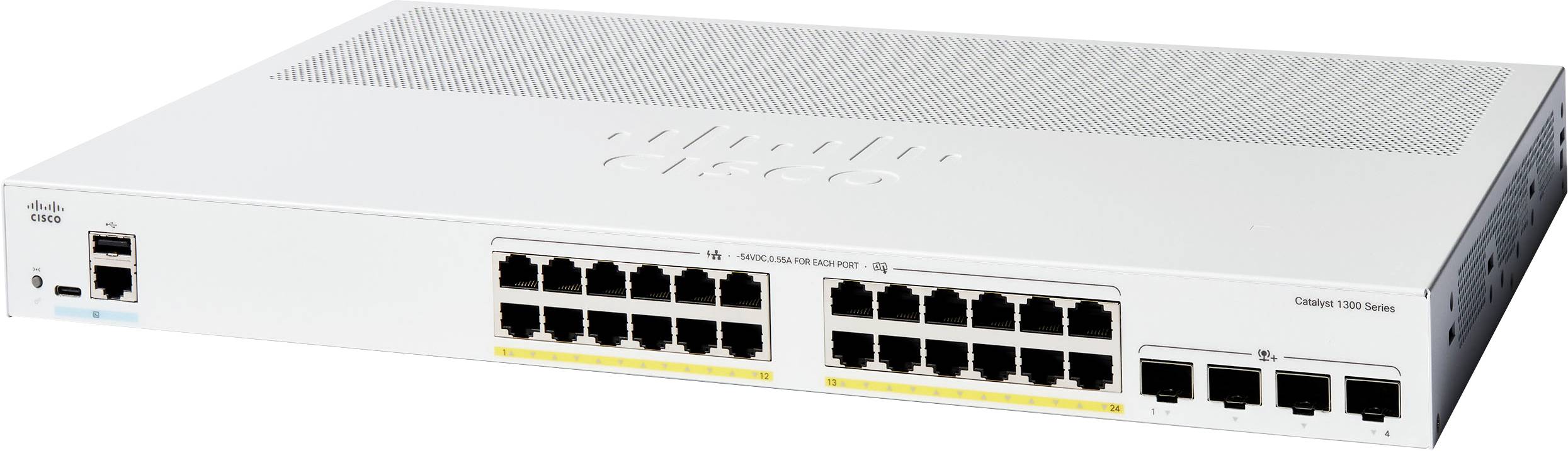 Cisco CISCO Catalyst 1300 24-port GE PoE 4x10G Managed Netzwerk Switch