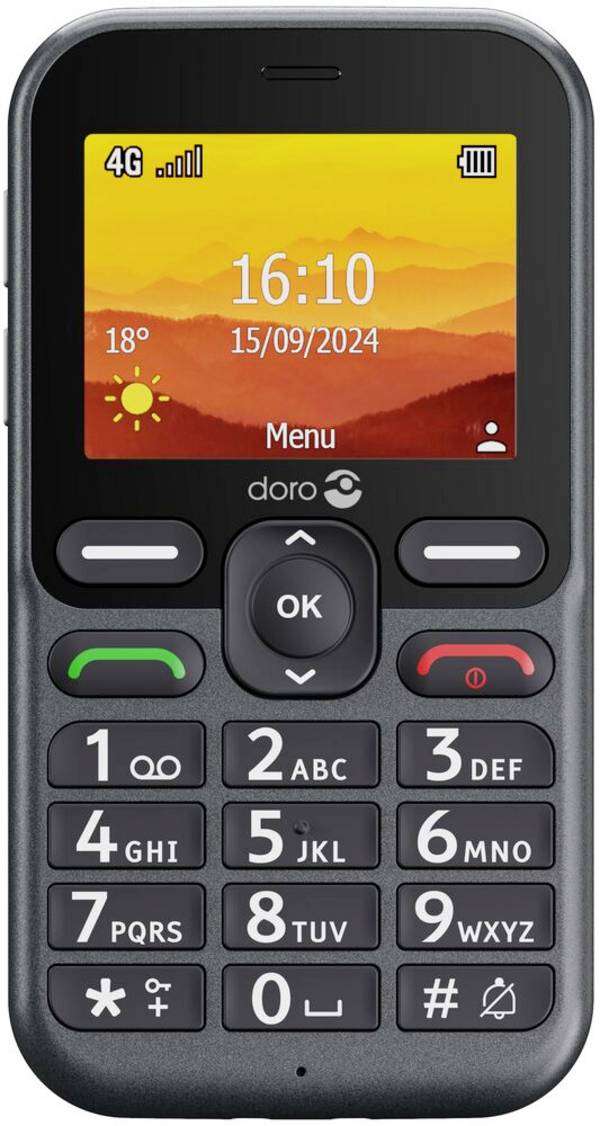 doro Doro Leva L10 graphit LTE Handy Schwarz