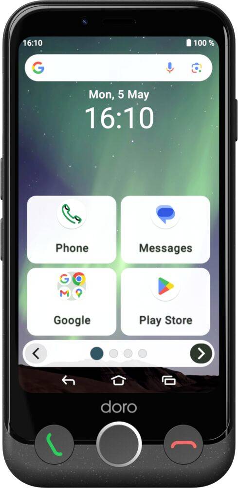 doro Aurora A20 graphit 4,5" 64GB Senioren-Smartphone Schwarz-0