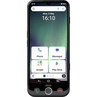 doro Aurora A30 graphit 6,1" 128GB Senioren-Smartphone Schwarz-0