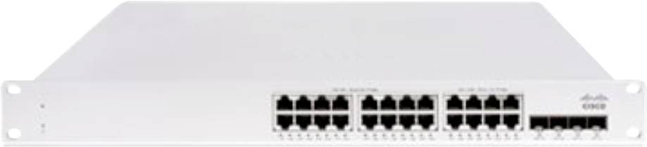 Ein Netzwerk-Switch mit mehreren Ethernet-Anschlüssen, der zum Verbinden von Geräten innerhalb eines lokalen Netzwerks konzipiert ist.