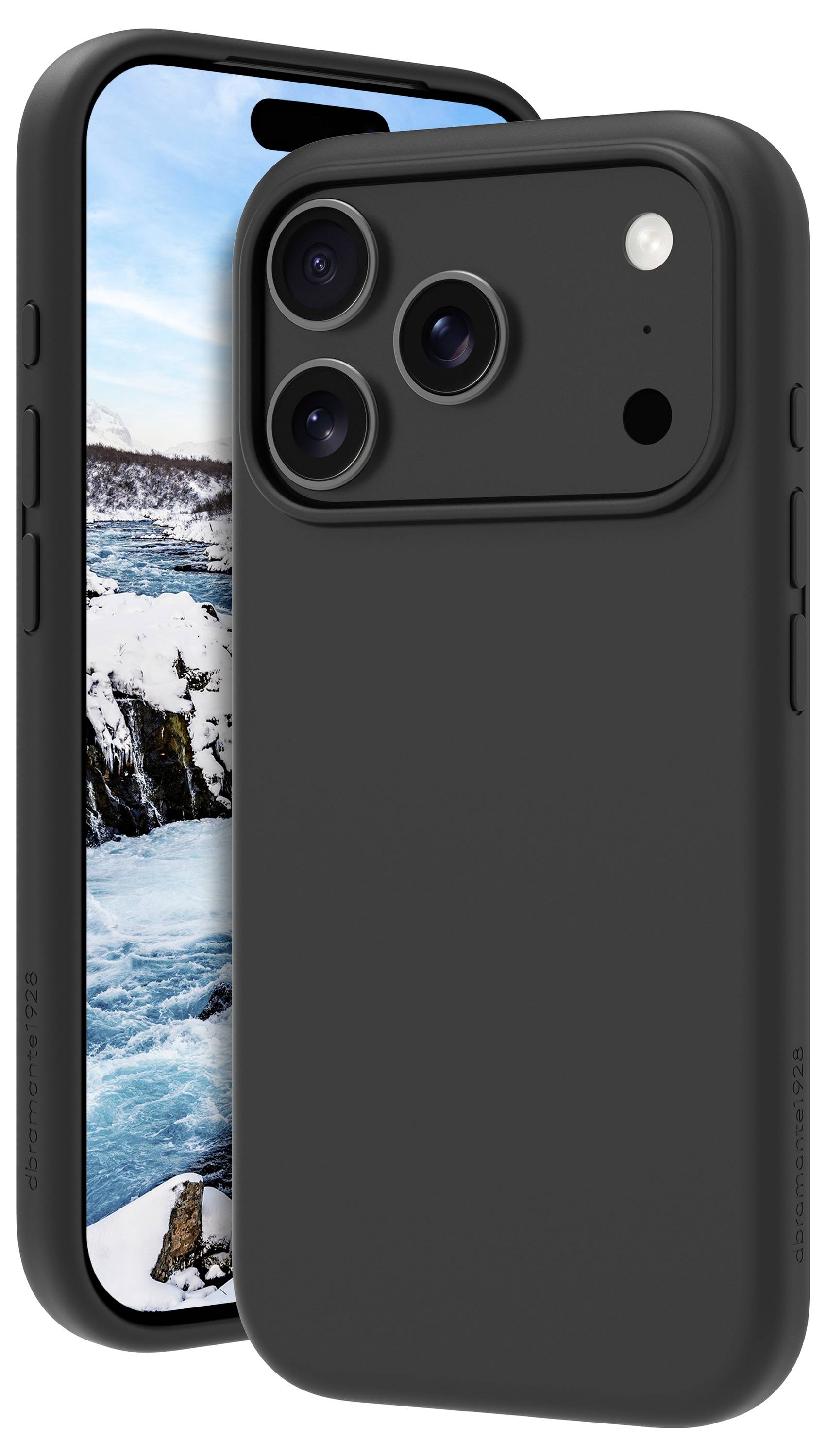 dbramante1928 Monaco MS iPhone 17 Pro - Night Black Cover Apple iPhone 17 Pro Schwarz MO63NIBL6693-1