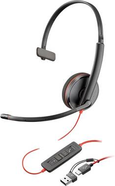 HP Blackwire C3210  On Ear Kopfhörer   Schwarz