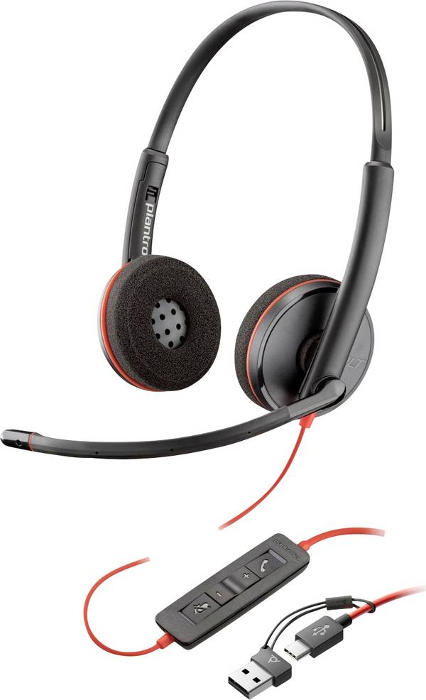 HP Blackwire C3220  On Ear Kopfhörer   Schwarz