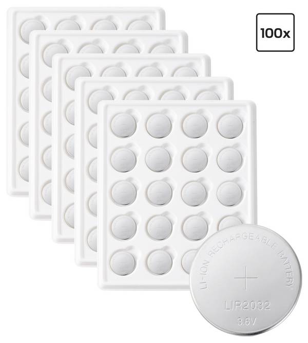 VOLTCRAFT  Knopfzellen-Akku LIR2032 Lithium 45 mAh 3.6 V 100 St.