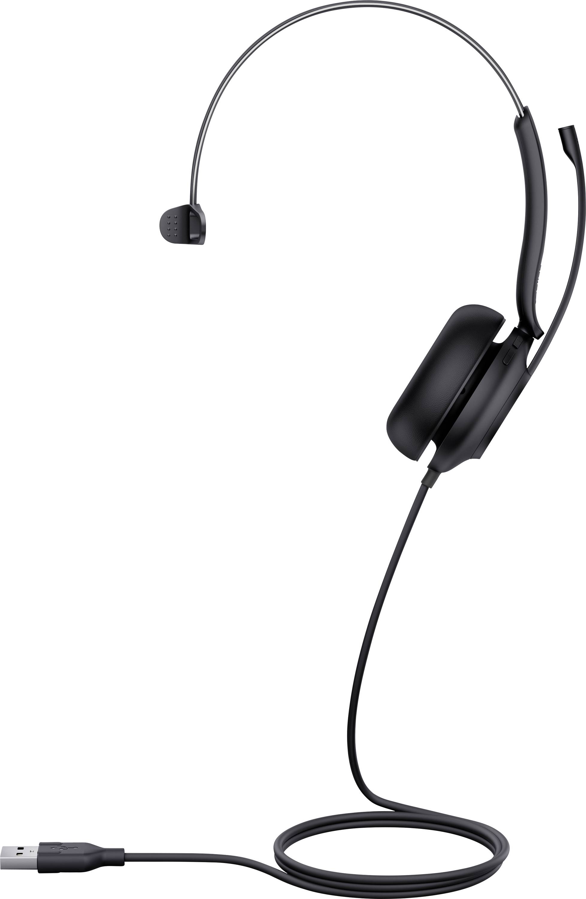 Yealink UH35 Mono UC On Ear Headset kabelgebunden Schwarz Telefon
