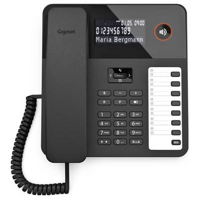 Gigaset DESK 600 Schnurgebundenes Telefon, analog für Hörgeräte kompatibel, Optische Anrufsignalisierung, Wahlwiederholu-8