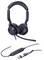 Schwarzes Over-Ear-USB-Headset mit verstellbarem Mikrofon und Inline-Bedienungselementen am Kabel für Lautstärke- und Anrufverwaltung.