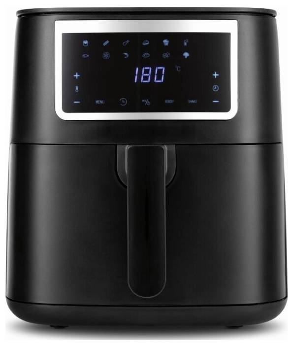 GourmetMaxx GOURMETmaxx Heißluft-Fritteuse Digital 7l 1700W schwarz matt/Edelstahl Heißluft-Fritteuse 6.5 l 1700 W Schwa-3