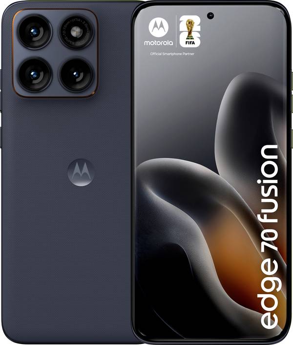 Motorola Edge 70 fusion 256 GB Schwarz EEK A (A - G) 17.2 cm (6.78 Zoll) Smartphone
