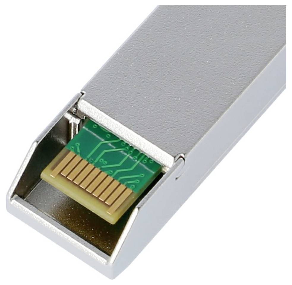 Nahaufnahme eines USB-Steckers mit freiliegenden Goldkontakten und grüner Leiterplatte in einem silbernen Metallgehäuse.