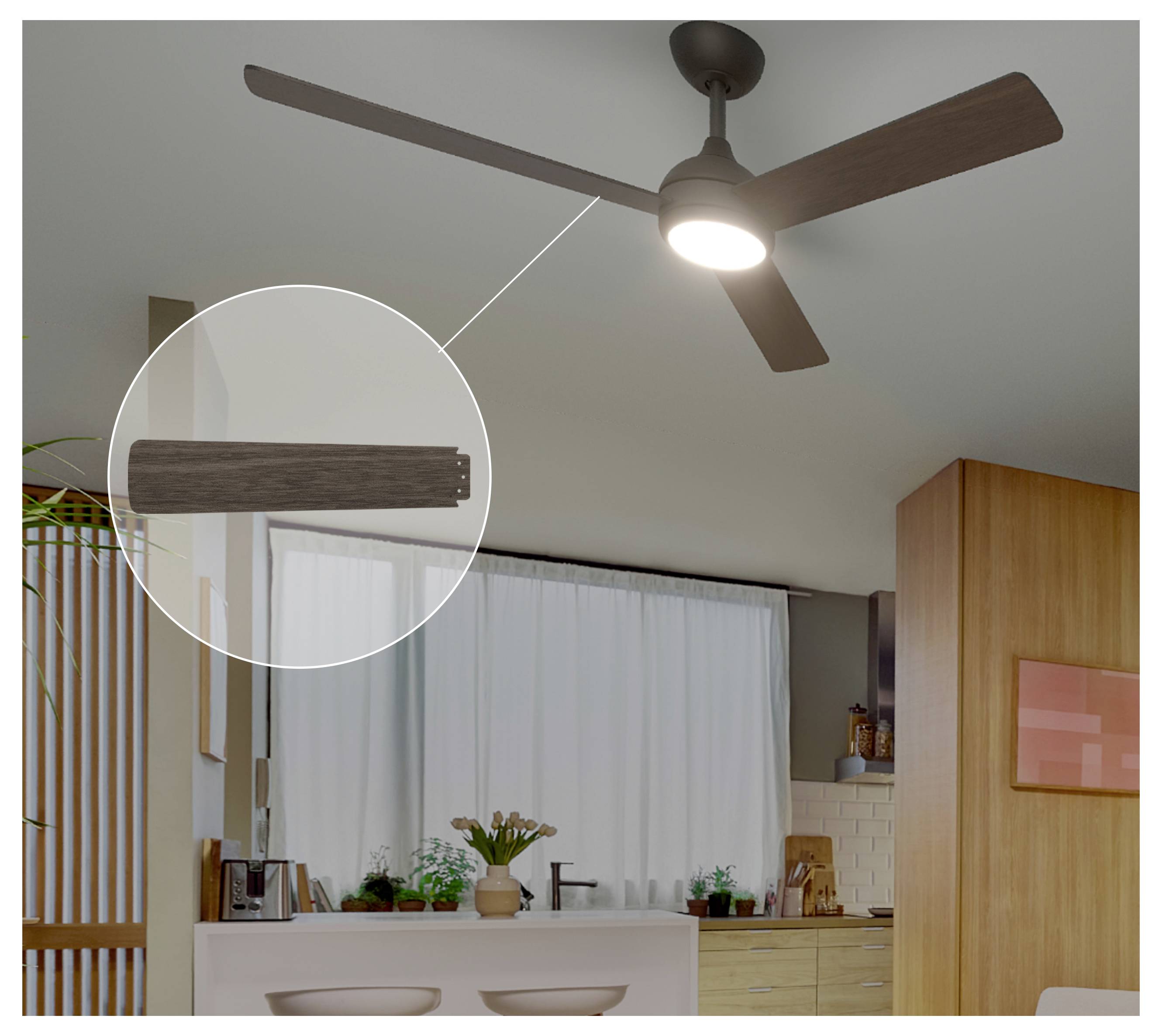 Philips LED Civx Deckenventilator 32 W mit Fernbedienung, Dimmbar-4