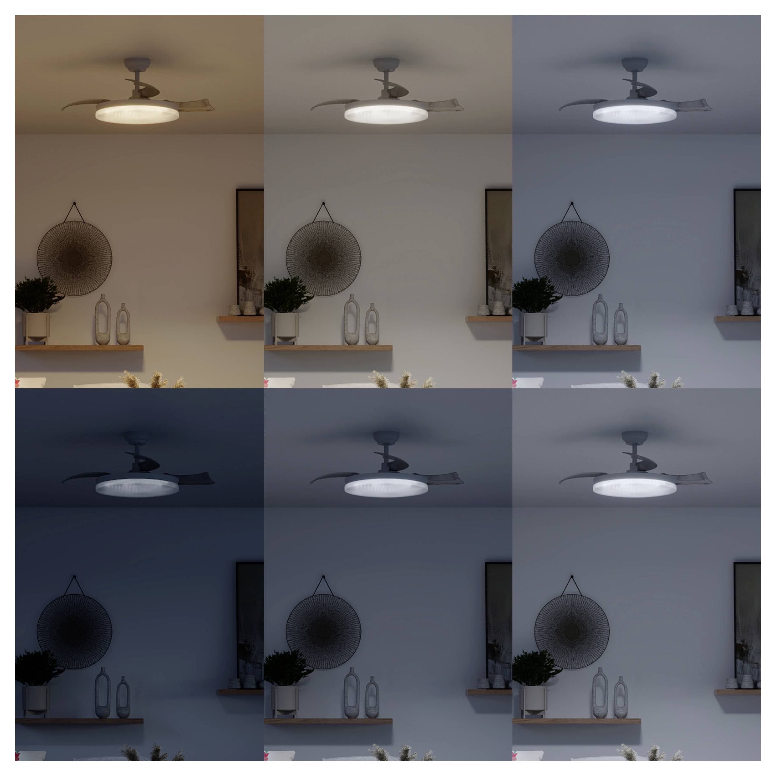 Philips LED Solr Deckenventilator 32 W mit Fernbedienung, Dimmbar-5
