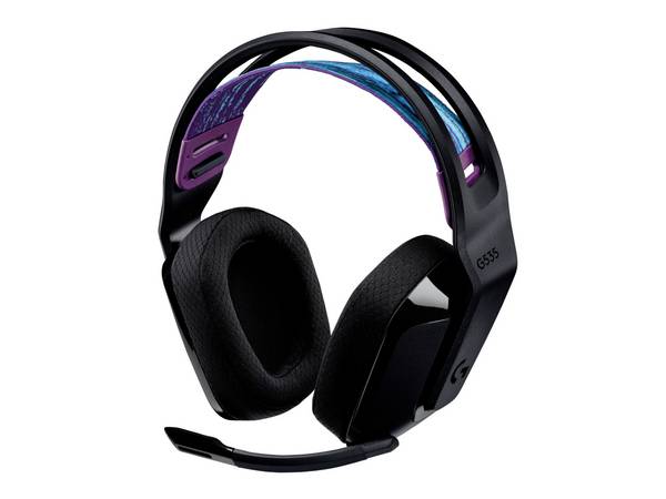 Logitech LOGI G535 LIGHTSPEED Wireless Headset On Ear Headset Kabellos Stereo Schwarz Lautstärkeregelung Gaming