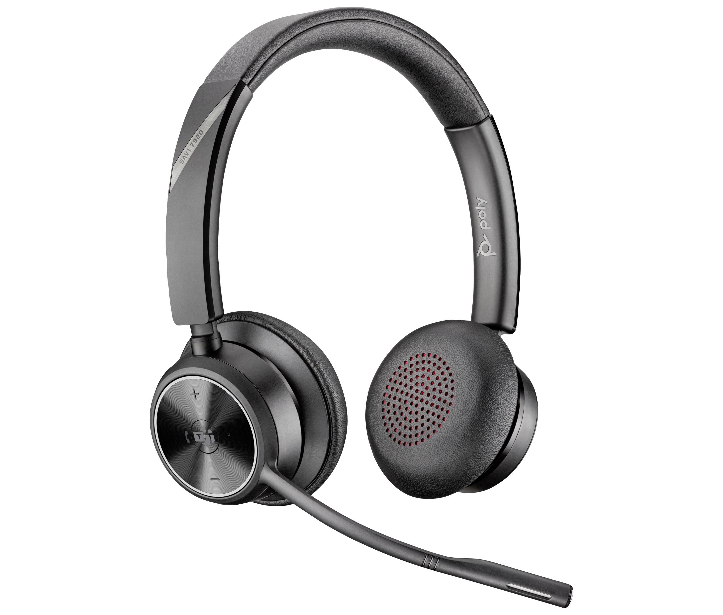 HP Poly Savi 7320-M Stereo Headset On Ear Headset Schwarz-0