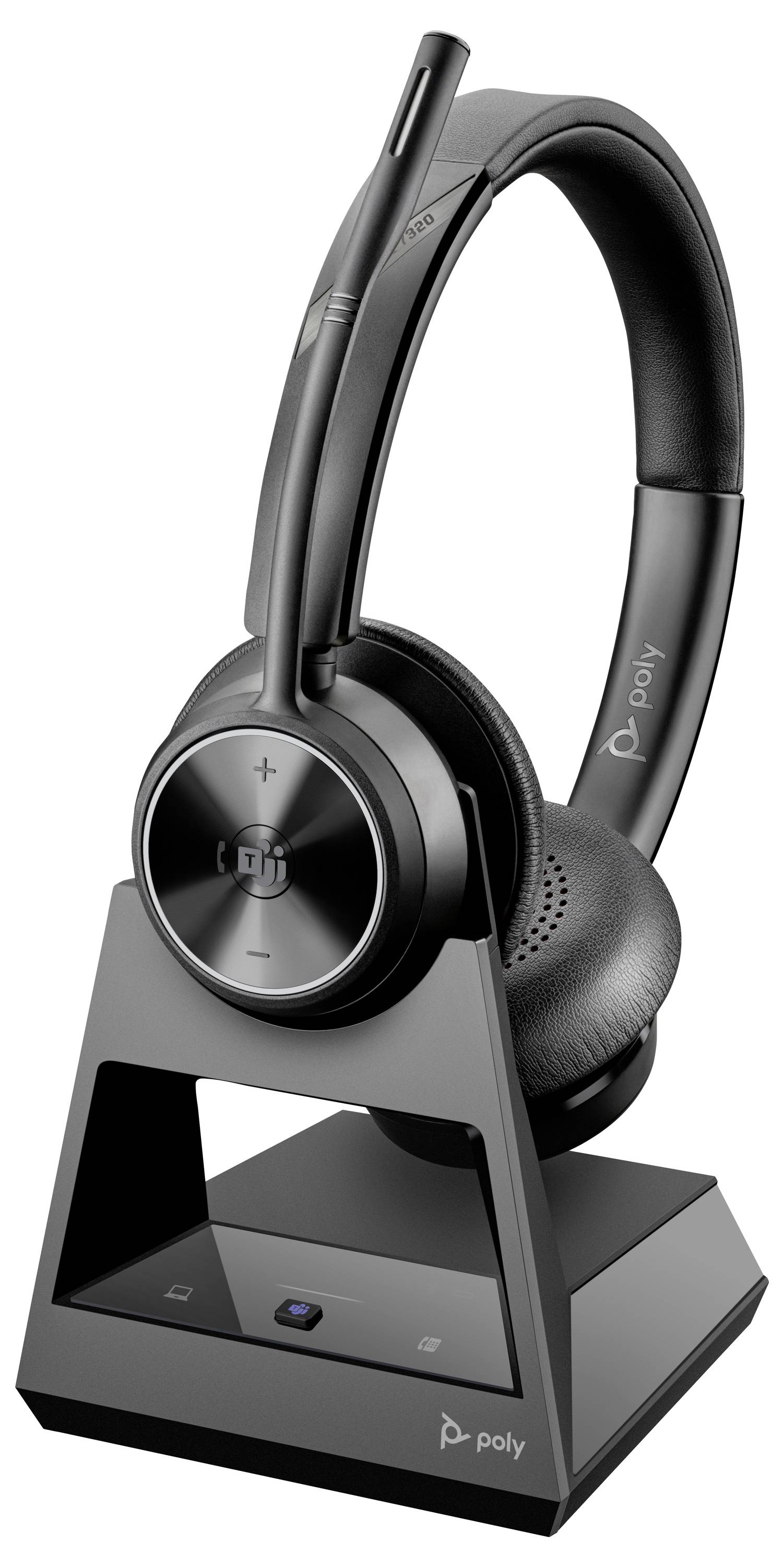HP Poly Savi 7320-M Stereo Headset On Ear Headset Schwarz-1