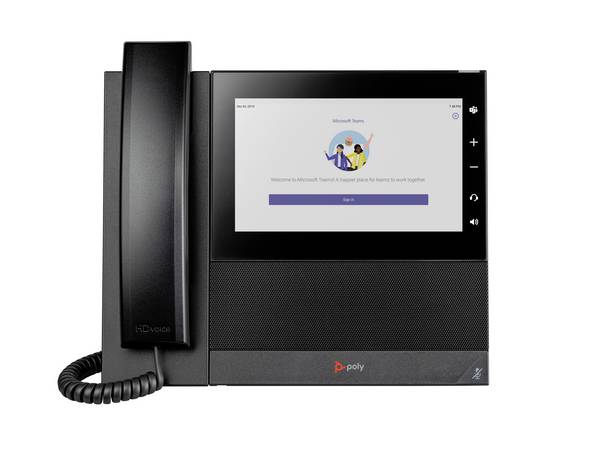 HP Poly HP Poly CCX 600 Business Media Phone MS Schnurgebundenes Telefon, VoIP Touchscreen Multitouch Schwarz